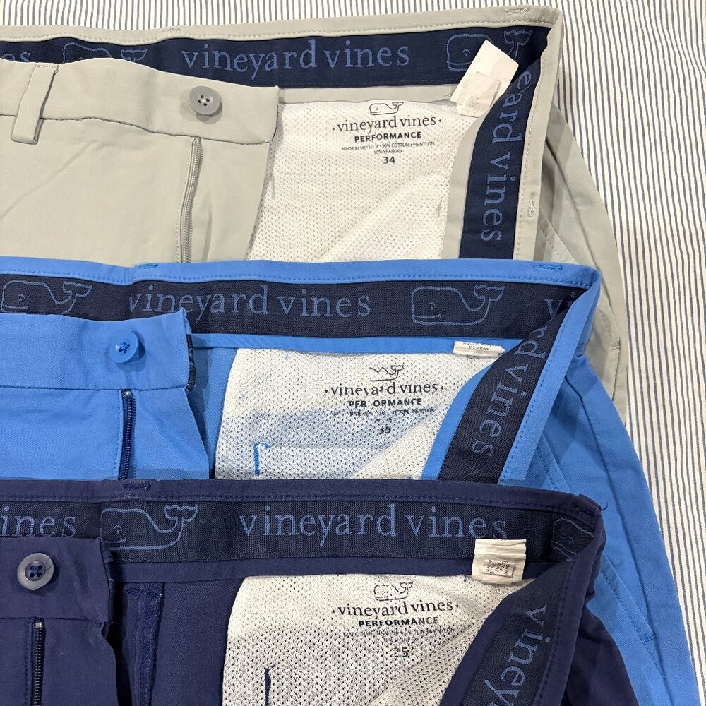 3x pairs of Vineyard Vines Men's Performance Shorts (Large) - Great Condition!